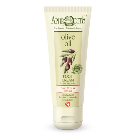 APHRODITE Extra soft Foot Cream with Aloe Vera & Prebiotics for dry/rough skin 75ml