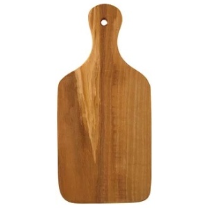 Wood cutting board in racket shape thin 26 cm