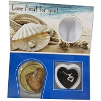 Love Pearl Necklace – Double Heart